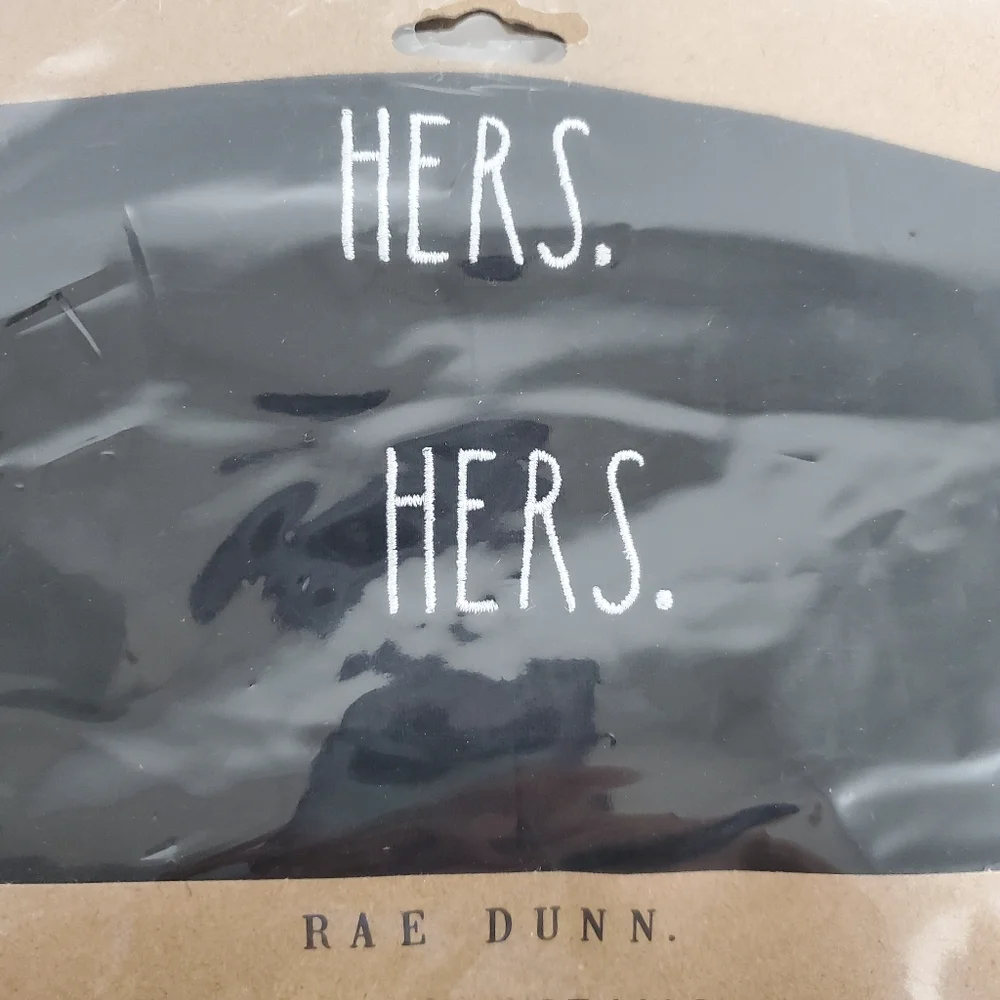 Rae Dunn HERS Reusable Face Mask Set of 2